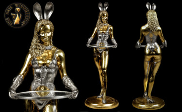 FINE ARTS Wohnkultur "Bunny Waitress" Bronze Figur Medium